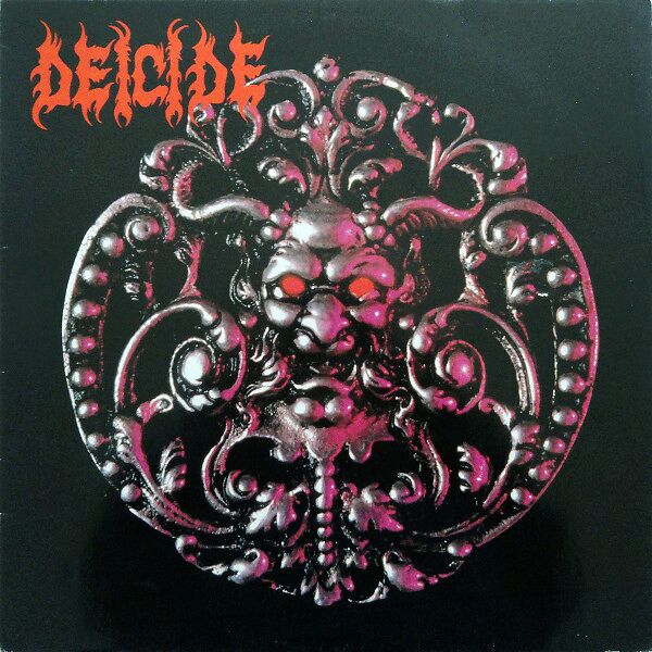Deicide - Metallic Red & White Swirl