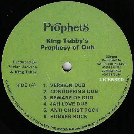 King Tubby's Prophesy Of Dub