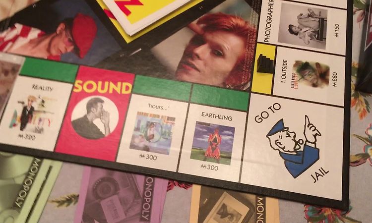 David Bowie Monopoly board