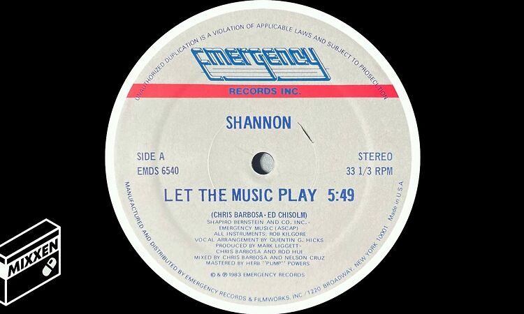 Shannon - Let The Music Play