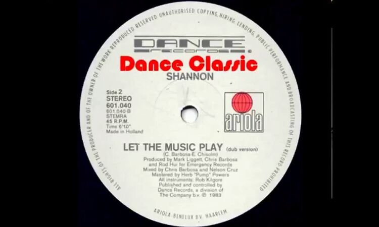 Shannon - Let The Music Play (Dub Version)