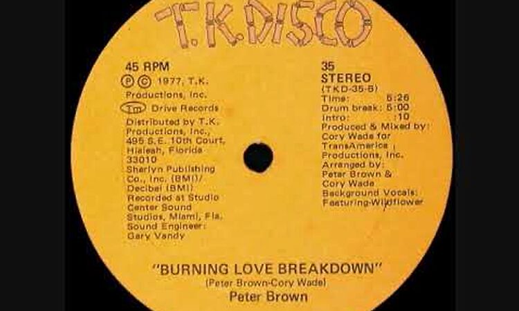 Peter Brown -  Burning Love Breakdown