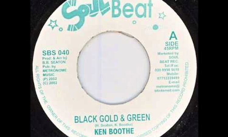 Ken Boothe Black gold & green