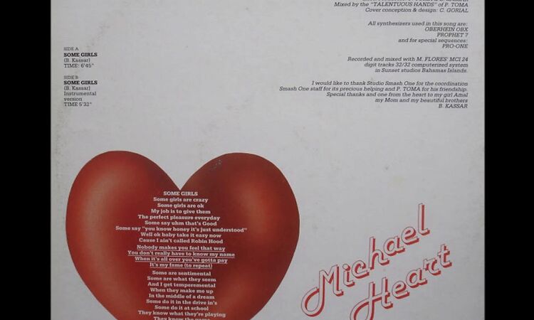 Michael Heart - Some Girls (Instrumental) 1983