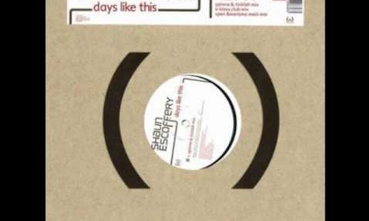 Shaun Escoffery- Days Like This (Spinna Vocal Mix)